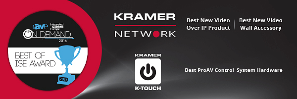 Kramer Selected by rAVe Publications for Three Best of ISE Awards