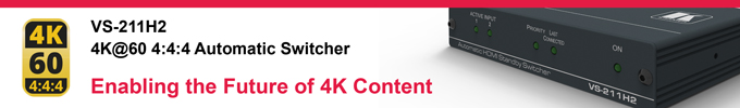 Kramer Prepares for Future of 4K Content with Release of 4K@60 4:4:4 Switcher
