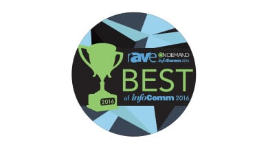  Kramer Control and VIA Campus win rAVe's Best of InfoComm 2016